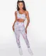 Sports Yoga Tie Dye Bra and High Waist Legging Set