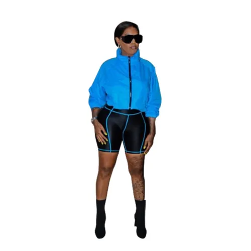 Autumn Neon Shorts Tracksuit