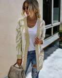 Falls Zebra Long Pocket Cardigans