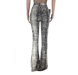 Bell Botton High Waist Leopard Trousers