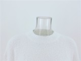 Fall White Knitted Two Piece Pants Lounge Set