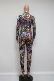 Autumn Tie Dye Print Matching Tracksuit