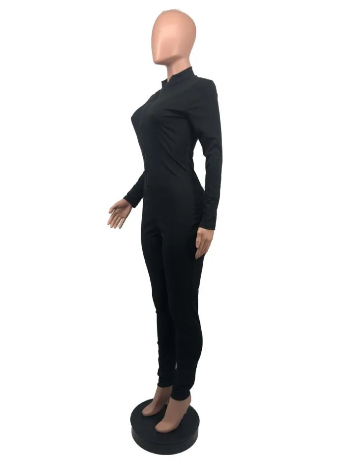Solid Color Autumn Tight Hoodie Tracksuit