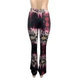 Sexy Tie Dye High Waist Trousers
