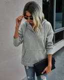 Autumn Pocket Hoody Sweat Shirt