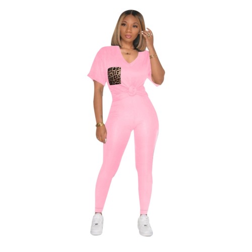 Summer Casual Two Piece Pants Set