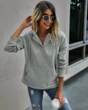 Autumn Pocket Hoody Sweat Shirt