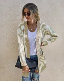Falls Zebra Long Pocket Cardigans