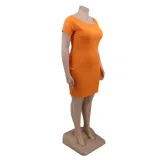 Plus Size Off Shoulder Mini Bodycon Dress