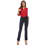 Western Elegant Plain Office Trousers