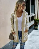 Falls Zebra Long Pocket Cardigans
