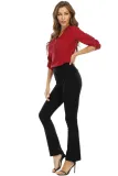 Western Elegant Plain Office Trousers
