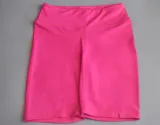 Sports Yoga Plain Bra and High Waist Shorts Set