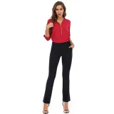 Western Elegant Plain Office Trousers