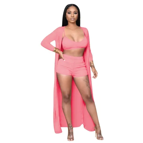 Autumn Two Piece Shorts Set with Matching Overalls