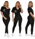 Summer Casual Two Piece Pants Set