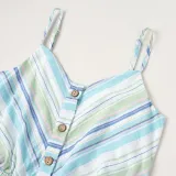 Summer Family Mommy Stripes Strap Dress