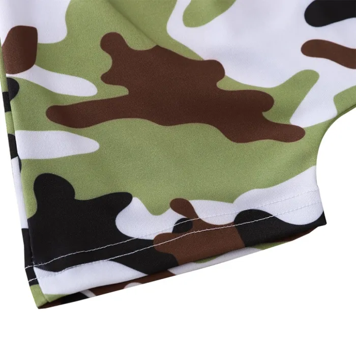 Kids Boy Summer Two Piece Camou Shorts Set