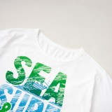Summer Family Daddy Print White Shirt