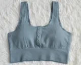 Sports Yoga Plain Bra and High Waist Shorts Set