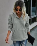 Autumn Pocket Hoody Sweat Shirt