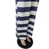 Summer Wide Stripes Hoody Long Dress