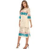 Western Two Piece Lace Boho Dress