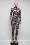 Autumn Tie Dye Print Matching Tracksuit