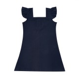 Summer Family Girl Dark Blue Dress
