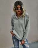 Autumn Pocket Hoody Sweat Shirt