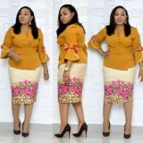 Mother of the Bride Peplum Midi Dress