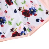Kids Girl Summer Two Piece Floral Shorts Set
