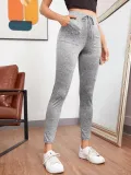Gray High Waist Pocket Jogging Pants