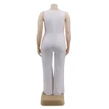 plus size sexy deep-v halter jumpsuit