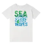 Summer Family Daddy Print White Shirt