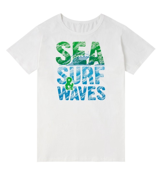 Summer Family Daddy Print White Shirt
