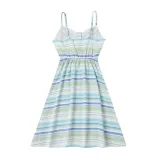 Summer Family Girl Stripes Strap Dress