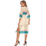 Western Two Piece Lace Boho Dress