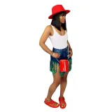 Stylish High Waist Tassels Denim Shorts