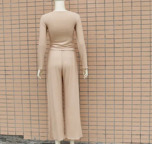 Autumn Casual Two Piece Knit Leisure Set