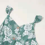 Summer Family Girl Floral Strap Dress