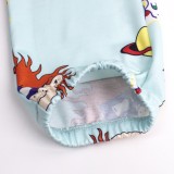 Casual Cartoon Print Drawstrings Track Pants