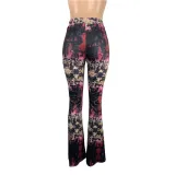 Sexy Tie Dye High Waist Trousers