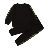 Kids Boy Long Sleeve Camou Tracksuit