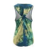 Summer Tie Dye Round Neck Vest