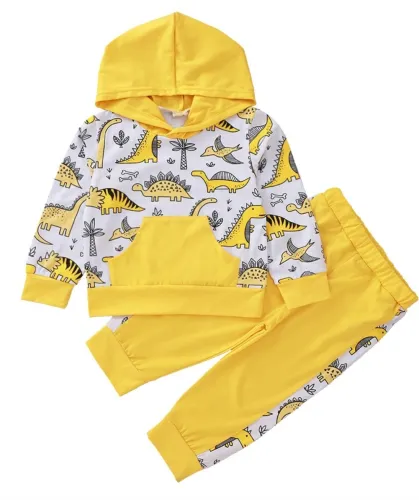 Kids Boy Long Sleeve Cartoon Hoody Tracksuit