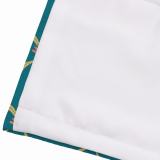 EMILIA Abstract Print Polyester Linen Room Darkening Roman Shade