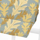 PHOEBE Leaf Print Polyester Linen Room Darkening Roman Shade