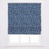 CLARA Abstract Print Polyester Linen Room Darkening Roman Shade