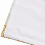 JULIA Abstract Print Polyester Linen Room Darkening Roman Shade